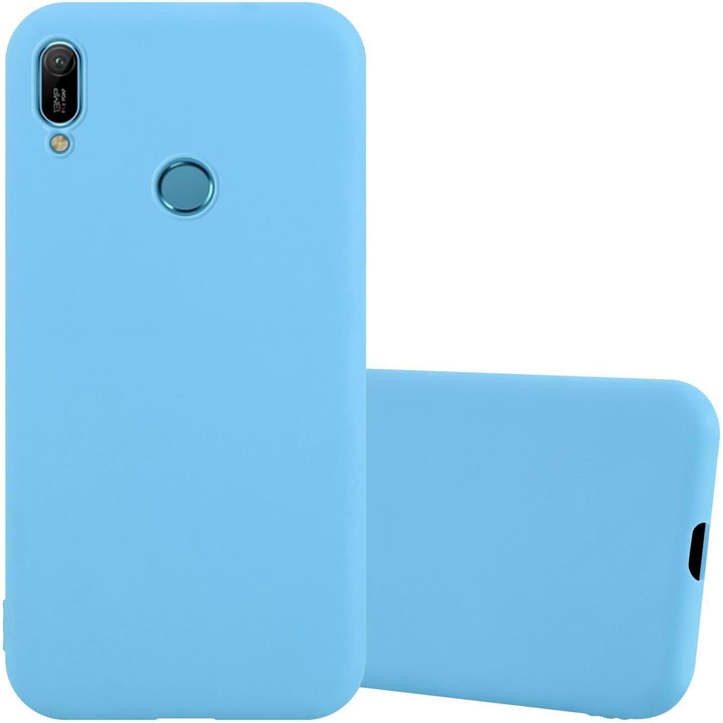 Cadorabo TPU Candy Cover (Huawei Y6 (2019)), Smartphone Hülle, Blau