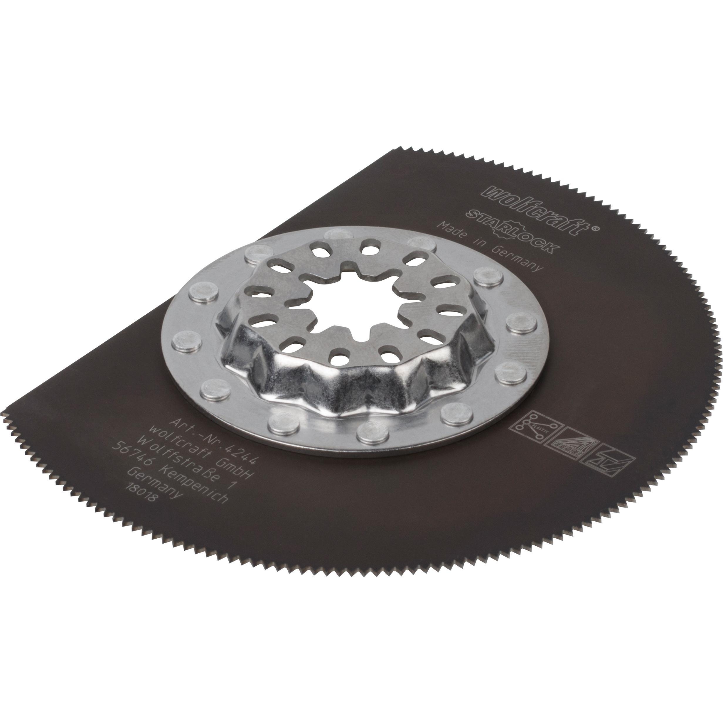 wolfcraft, Sägeblatt, Segmentsägeblatt „Expert“ HSS, STARLOCK-Aufnahme, Holz, Ø 85 mm
