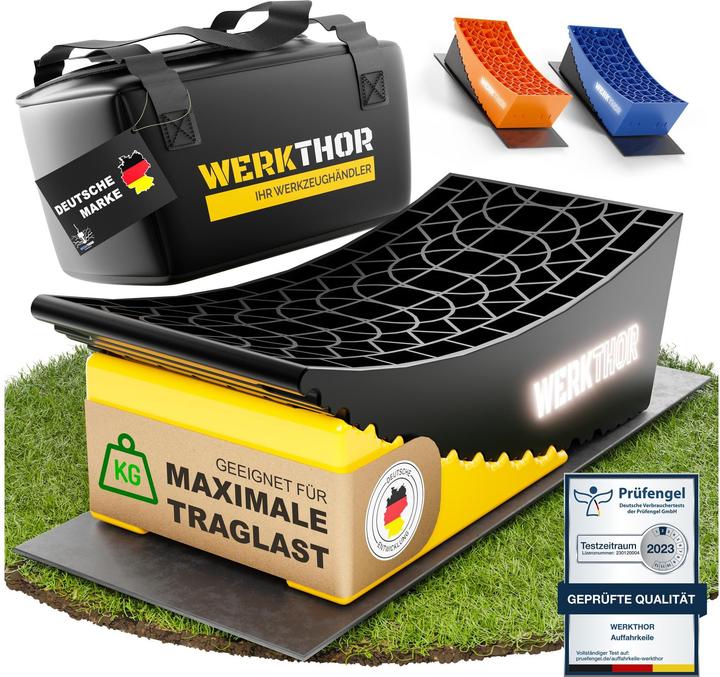 Immagine prodotto Werkthor Innovative Auffahrkeile mit Unterlegmatte