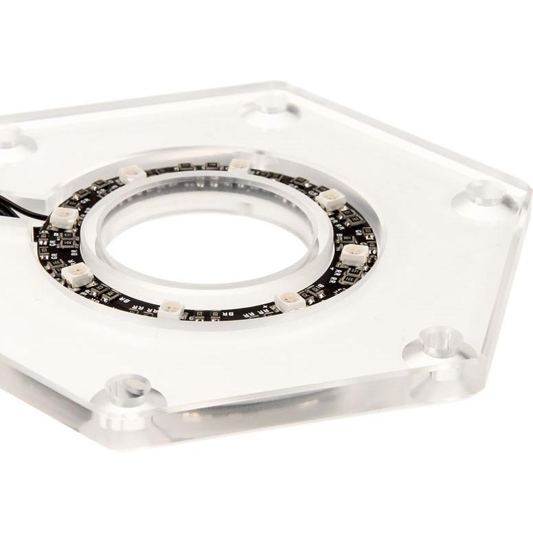 Thumbnail - Bitspower Hexagonal RGB accessory for water tank, Wasserkühlung Komponenten Zubehör, Transparent