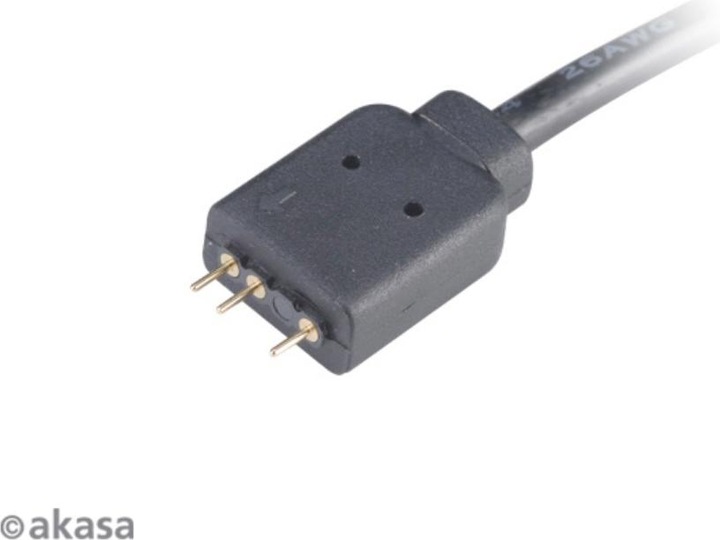 Actual product image Akasa Addressable RGB splitter cable extension