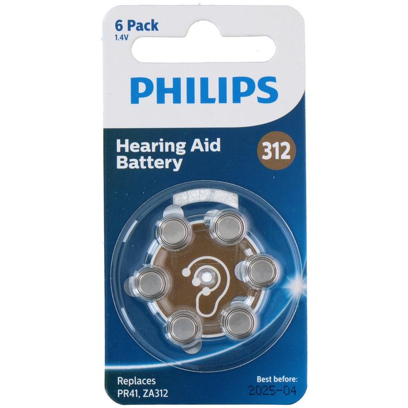 Thumbnail - Philips Buttoncell 6pcs PR41/ZA312 (6 Stk., CR2025), Batterien + Akkus