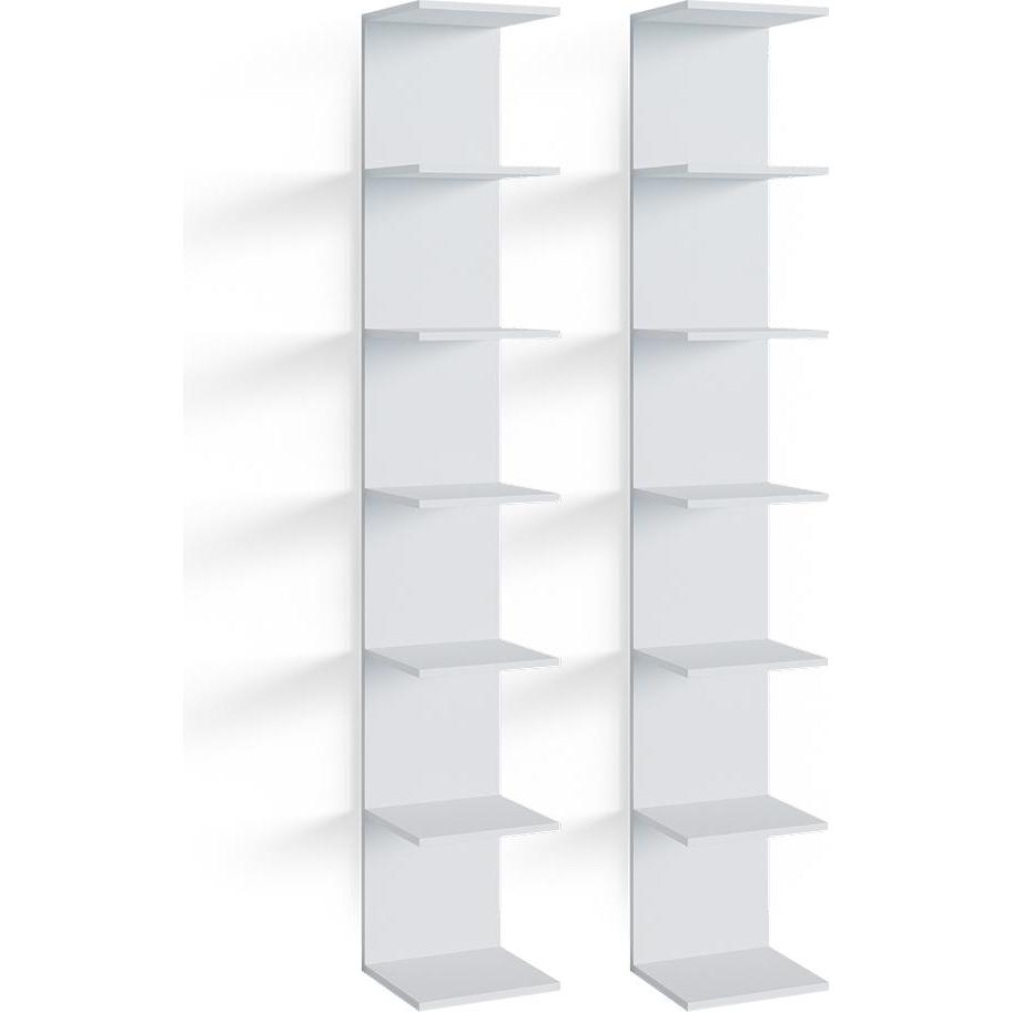 Vicco, Regal, Wandregal Paolo, Weiss, 28 x 190 cm 2er Set