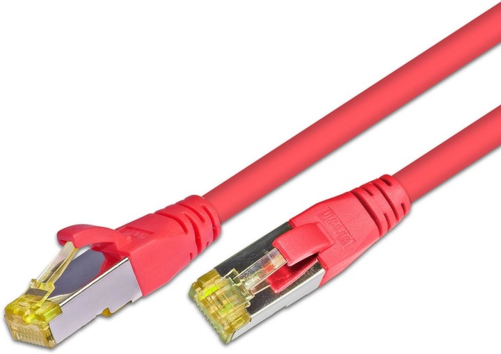 Wirewin Câble patch : S/FTP, 3m, rouge (S/FTP, CAT6a, 3 m)