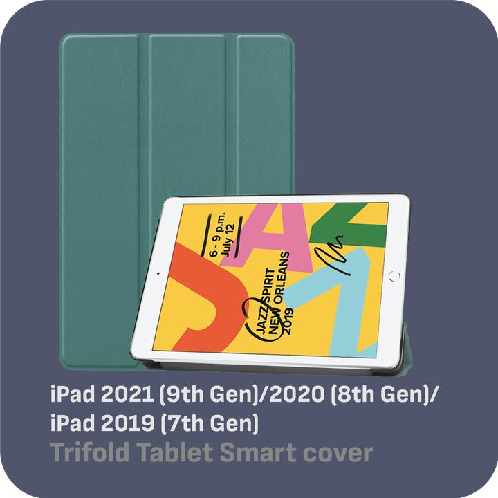 Produktbild Cazy Premium Smart Hülle Kompatibel mit iPad 2021 (9th Gen)/2020 (8th Gen)/iPad 2019 (7th Gen) - Schutz (iPad 2021 (9. Gen), iPad 2019 (7. Gen), iPad 2020 (8. Gen))
