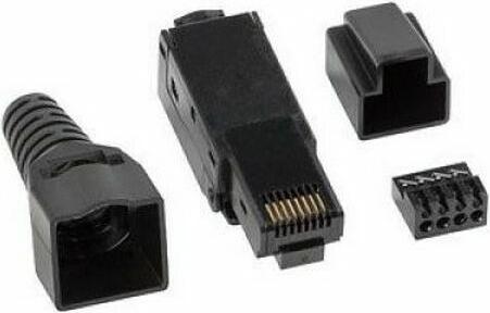 Actual product image Lanberg PLU-6000TL Wire connector RJ-45 cat.6 UTP (U/UTP, CAT6, 0.07 m)
