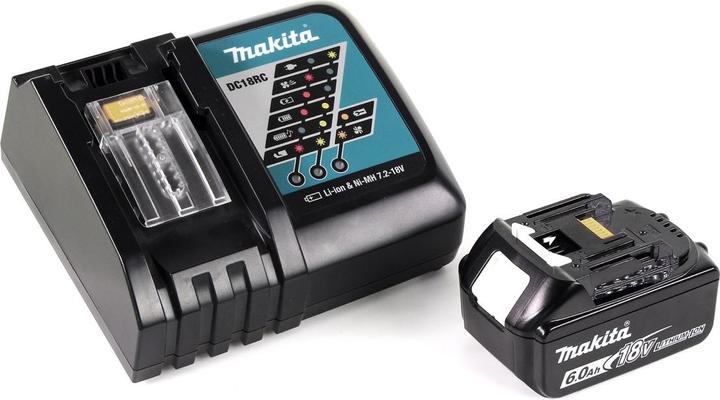 Produktbild Makita DCL 180 RG1 W 18 V Li-Ion Akku-Staubsauger Weiss + 1 x 6,0 Ah Akku + Ladegerät
