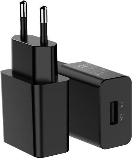 Actual product image Akyga myPhone Simple Charge 1A SCHWARZES Netzwerkladegerät (5 W, 1 portion)
