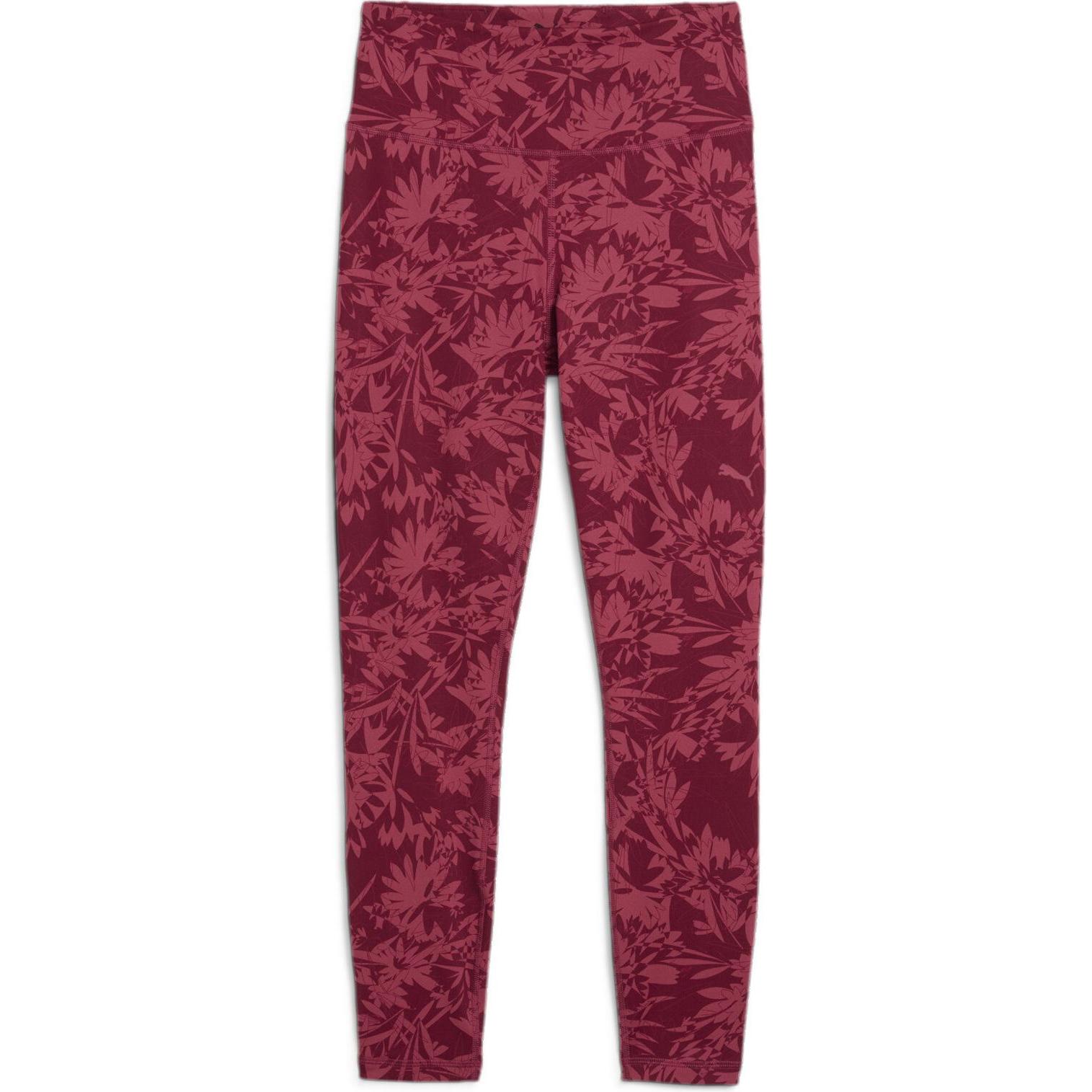 Puma, Damen, Tights, W TAD GRAPHIC TIGHT - 7/8 AOP (XL), Rot, XL