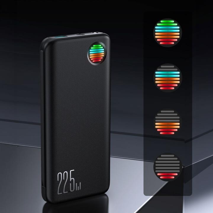 Produktbild Joyroom JR-L014 22,5 W 10000 mAh Powerbank mit integrierten USB-C-/ Lightning Kabeln + USB-A – USB-C (10000 mAh, 12 W, 37 Wh)