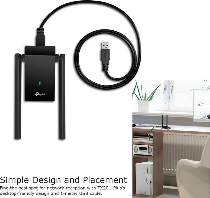 Immagine prodotto TP-Link Adattatore USB Archer TX20U Plus Wi-Fi 6 AX1800 (USB)