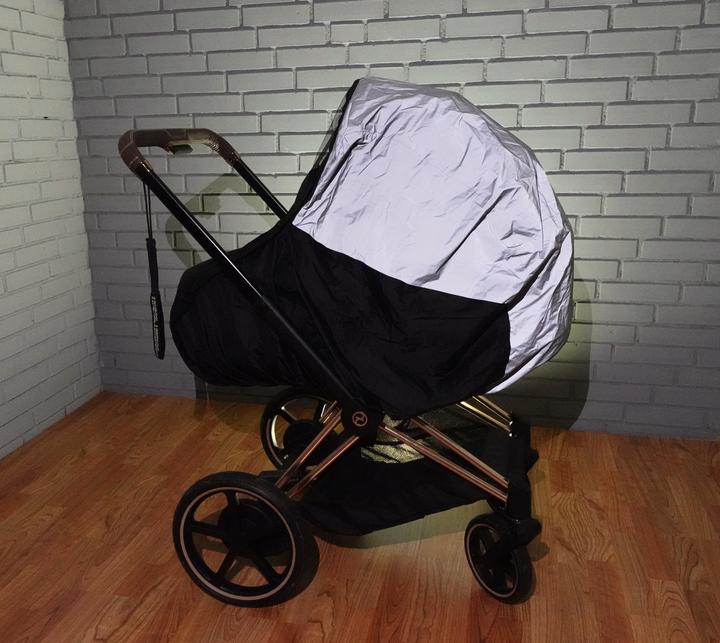 Actual product image Baby Dan BabyDan - Super Safe Rain Cover - Combi Black - 80 cm