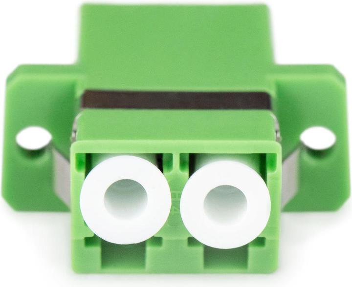 Actual product image Digitus LC/APC-LC/APC duplex coupler green ceramic sleeve, plastic, singlemode APC (Network coupling)