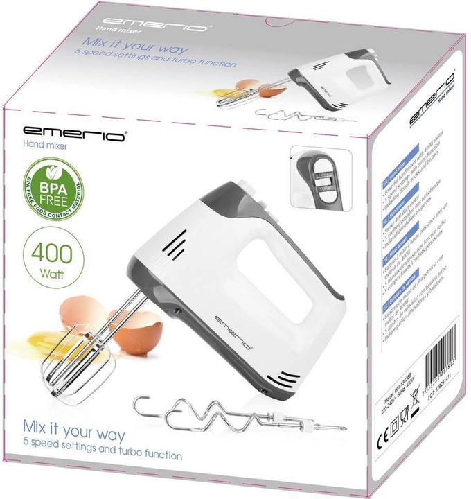Image du produit Emerio Mixeur à main 5 vitesses (400 W)
