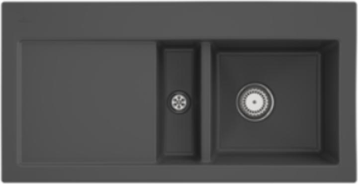 Produktbild Villeroy & Boch Villeroy&Boch Spülbecken, Küchenspüle Subway 60 Graphite 1000x510mm, Unterschrankbreite 60cm (51 cm, 60 cm)