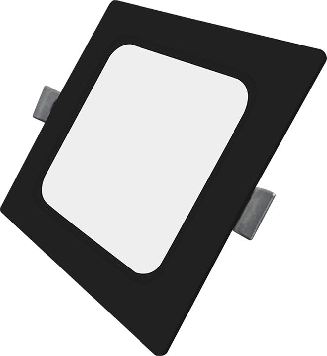 Produktbild Luxula LED Einbau Downlight, eckig, schwarz, 6W, IP44, 600lm, CCT (600 lm)