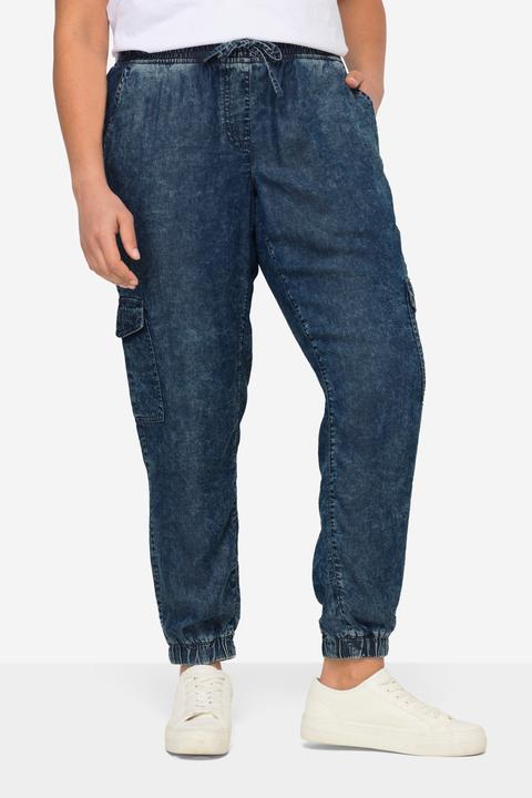Actual product image Angel of Style Lyocell Elastic Waist Cargo Joggers (48)