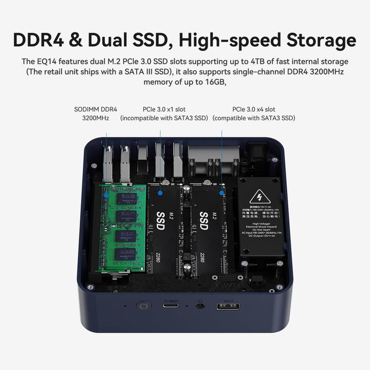 Produktbild Beelink Mini PC EQ14