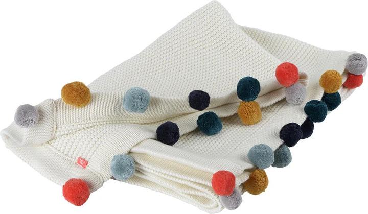 Immagine prodotto Kikadu Coperta Pompom Lama (100 x 80 cm)