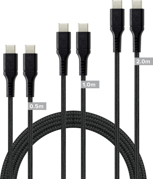 Produktbild Speedlink USB-C to USB-C Cable Set, black (2 m)