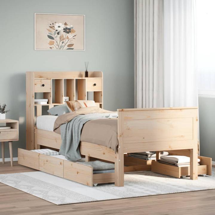 Produktbild vidaXL Bücherregalbett (75 x 190 cm)