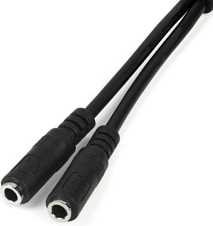 StarTech 3,5mm Klinke Audio Y-Kabel - 4 pol. auf 3 pol. Headset Splitter (0.20 m)