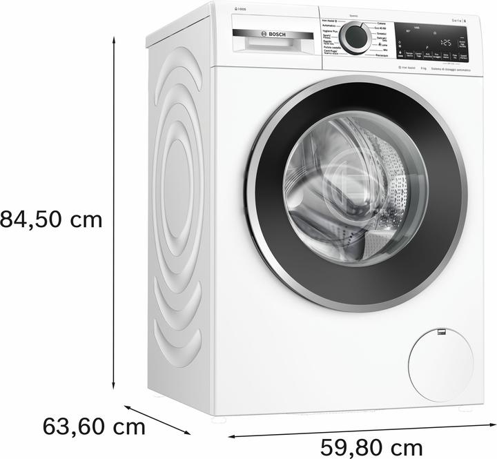 Produktbild Bosch Hausgeräte WGG244F1IT Waschmaschine 9KG CLASS A 1400 (9 kg, Links)