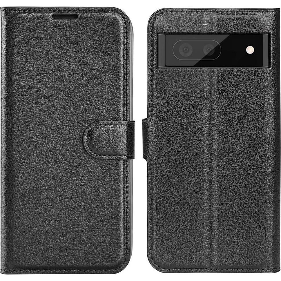 Cover-Discount Google Pixel 7 Pro - Leder Etui Hülle schwarz (Google Pixel 7 Pro), Smartphone Hülle, Schwarz