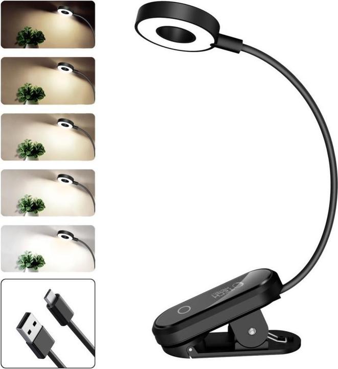 Produktbild Tech-Protect LL100 CLIP Leseleuchte Schwarz