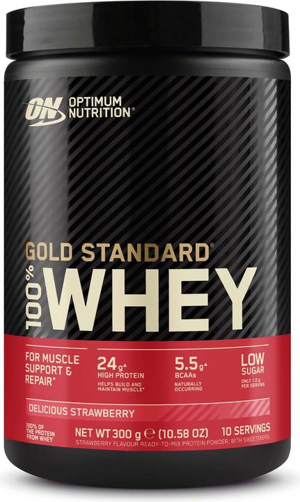 Produktbild Optimum Nutrition 100% Whey Gold Standard (Delicious Strawberry, 1 Stk., 300 g)