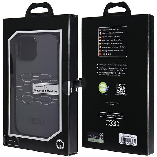 Produktbild Audi IML MagSafe Hülle für iPhone 15 / 14 / 13 - Schwarz (Apple iPhone 13, Apple iPhone 15, Apple iPhone 14)