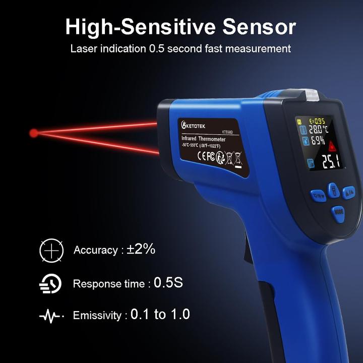 Produktbild Ketotek Infrarot Thermometer