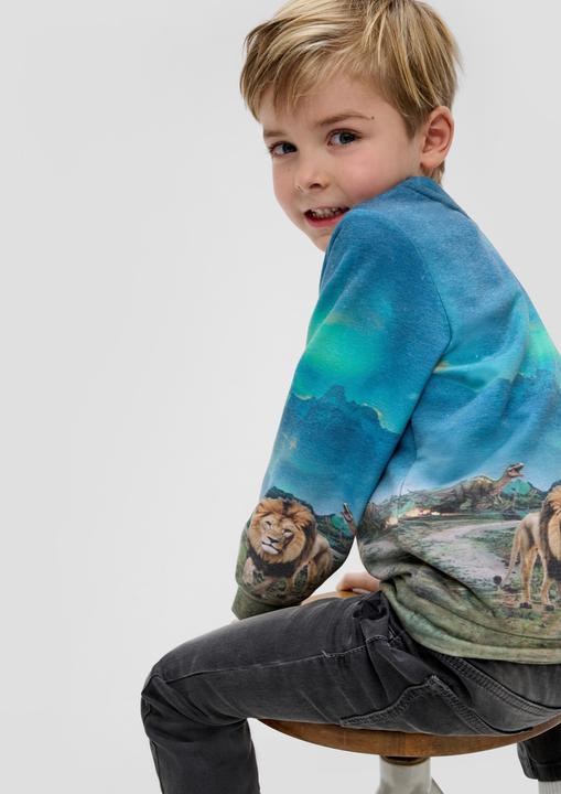 Immagine prodotto S.Oliver Sweatshirt Sweatshirt mit All-over-Print (116, 122)
