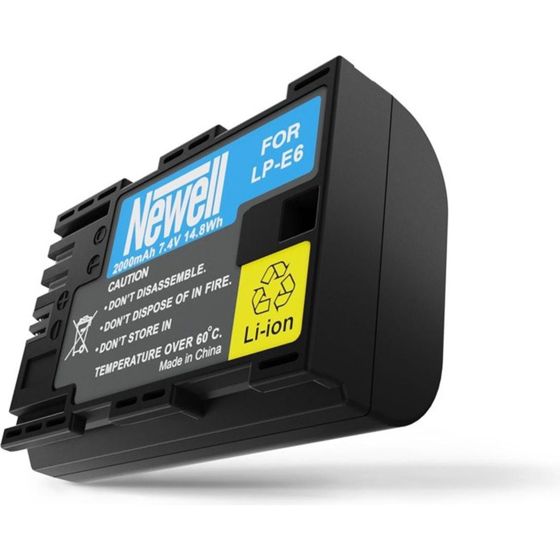 Newell batteria di ricambio per Canon LP-E6 (Batteria della fotocamera), Alimentatore fotocamera