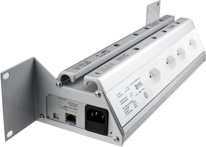 Anel NET-PWRCTRL -IO- POWER 19" SW - 8 Internet/Ethernet gesteuerte Steckdosen, 4.6KW (CH) (8 x, 1.80 m)
