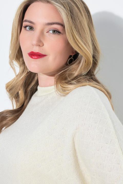 Image du produit Miamoda Pull motif losanges, aspect scintillant, col rond (50, 52)