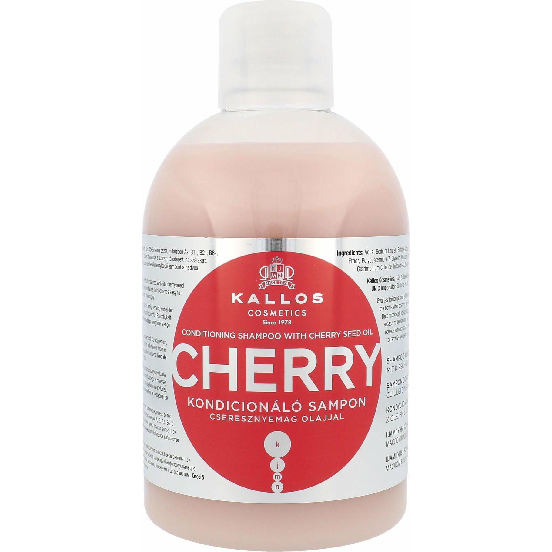 Kallos Cosmetics, Shampoo, Cherry (1000 ml, Flüssiges Shampoo)