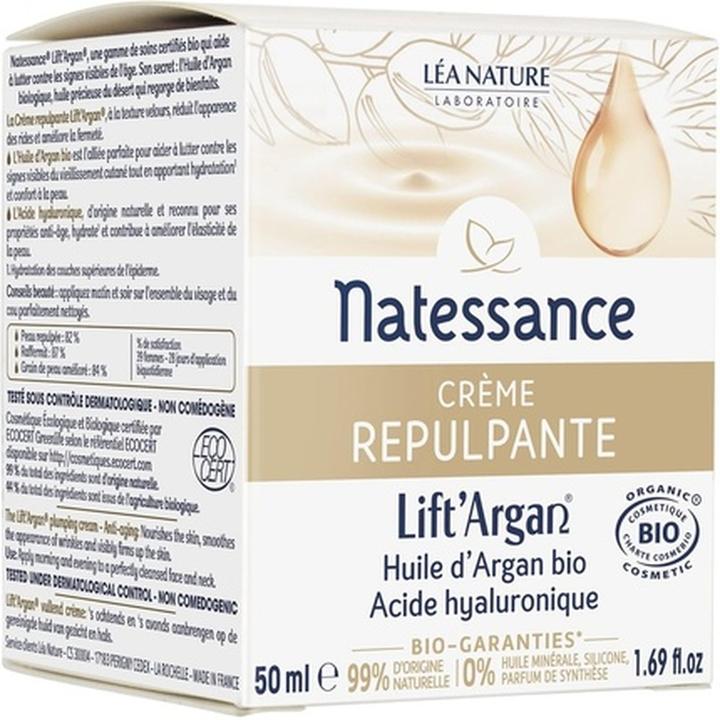 Actual product image Natessance Lift'argan Divine Plumping Cream Anti-Wrinkle Action 50ml (50 ml)