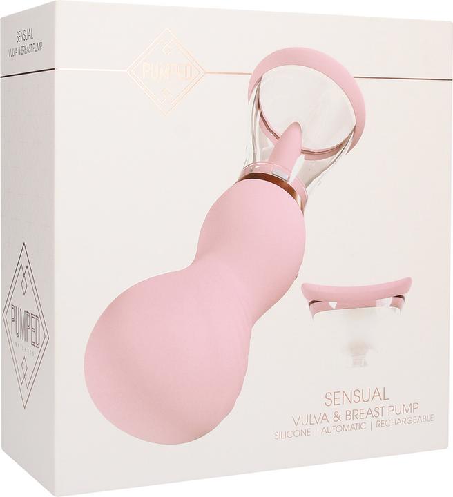 Shots Sensual - Rechargeable Vulva and Breast Pump - Pink