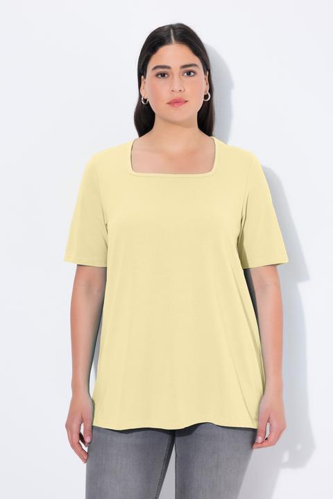Actual product image Ulla Popken Essential Square Neck Stretch Tee (54)