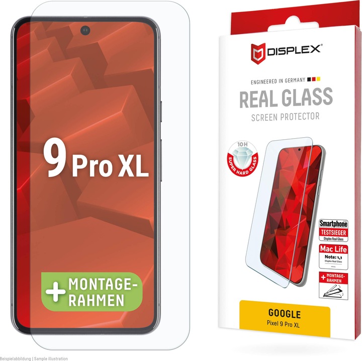 Productafbeelding Displex Real Glass, 2D Panzerglas (1 Stuk, Google Pixel 9 Pro XL)