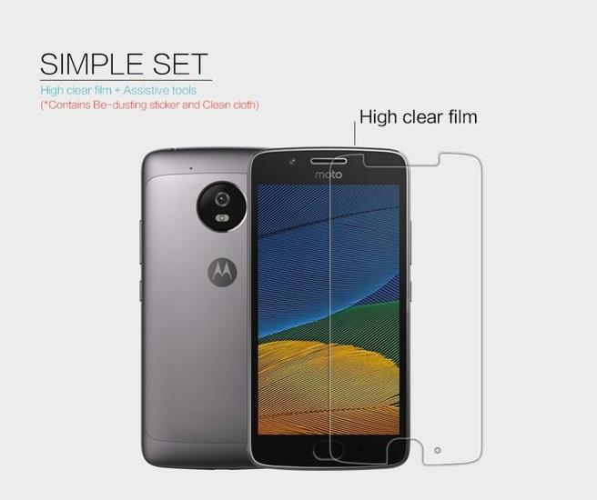 Actual product image Nillkin Super Clear Whole Set Series (1 Piece, Motorola Moto G5)
