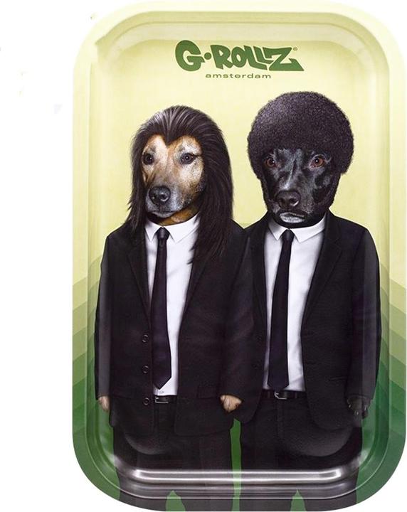G-Rollz Rolling Tray Pets Rock - Hit-Dogs 175 x 275mm