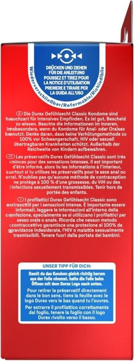 Produktbild Durex Gefühlsecht Classic (3 Stk.)