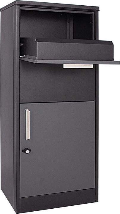 Actual product image Wiltec XPOtool parcel box Standing letter box anthracite 50x39x12cm Parcel box at home steel