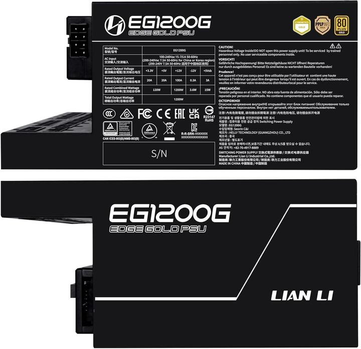Actual product image Lian-Li Edge Gold (1200 W)