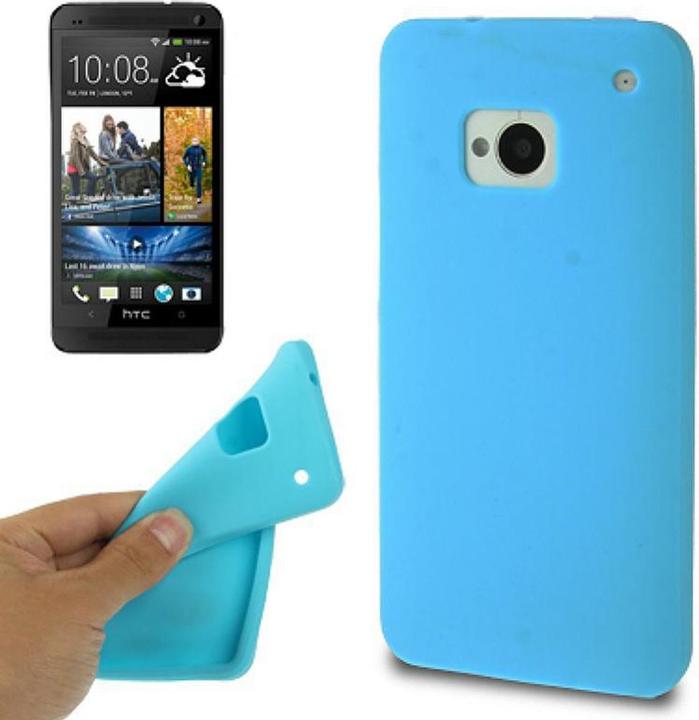 Produktbild König Design Schutzhülle Silikon Case für Handy HTC One M7 Hellblau (OnePlus X)