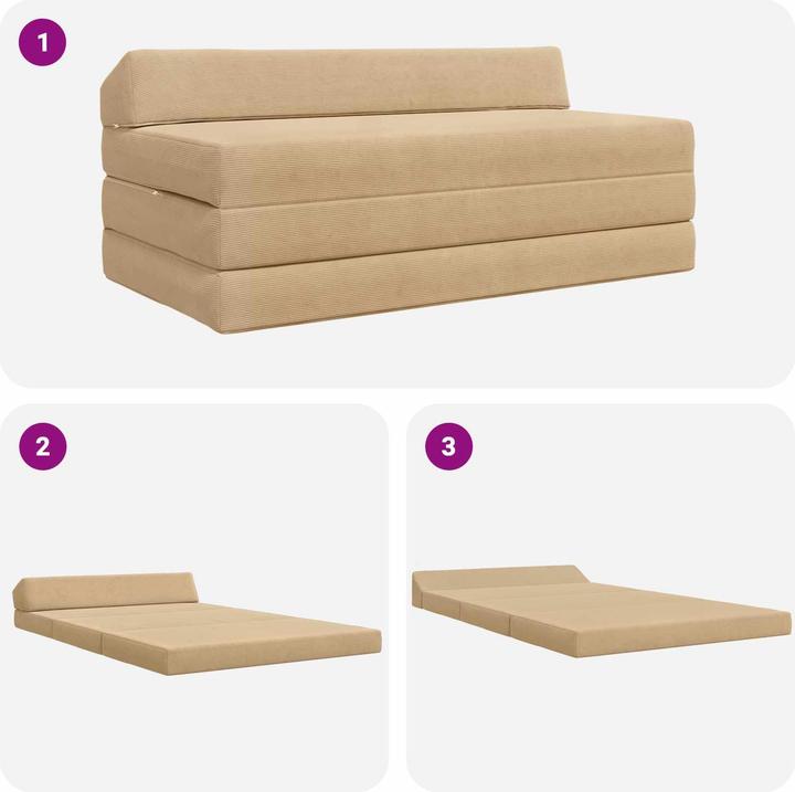 Produktbild vidaXL Klappbares Sofa
