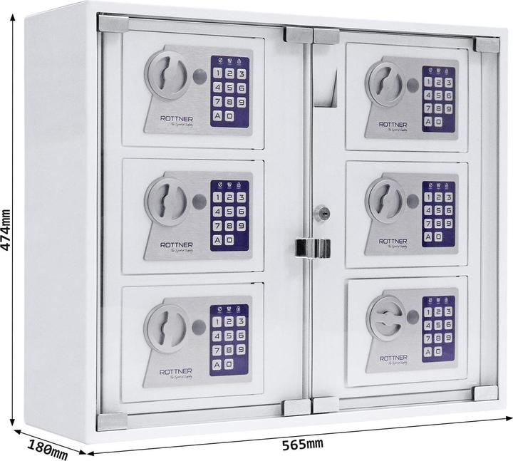 Actual product image Rottner Key Safe Key System 6 Outdoor Electronic Lock