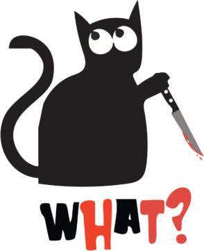 Bügelbilder Bügelbid Cat WHAT?! (1 x)